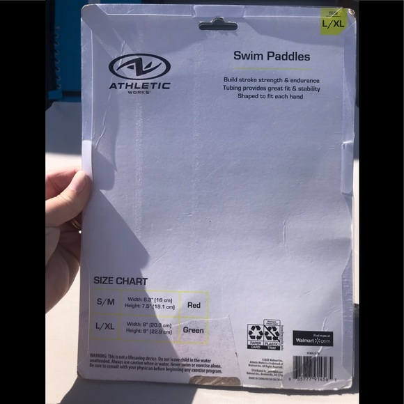 Athletic Works Swim New In Package Sealed Adult Swim Hand Paddles